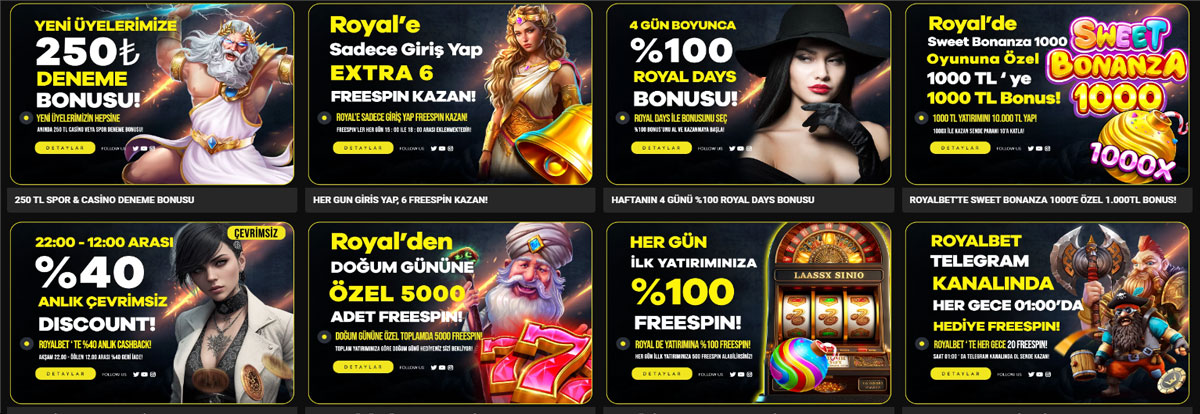 Royalbet Bonus ve Promosyonları